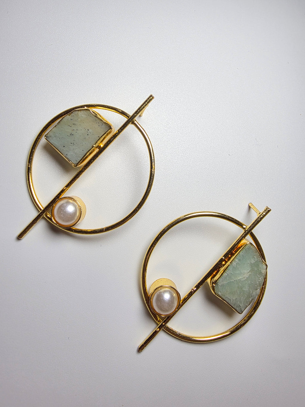 Elina Green Pearl Drops
