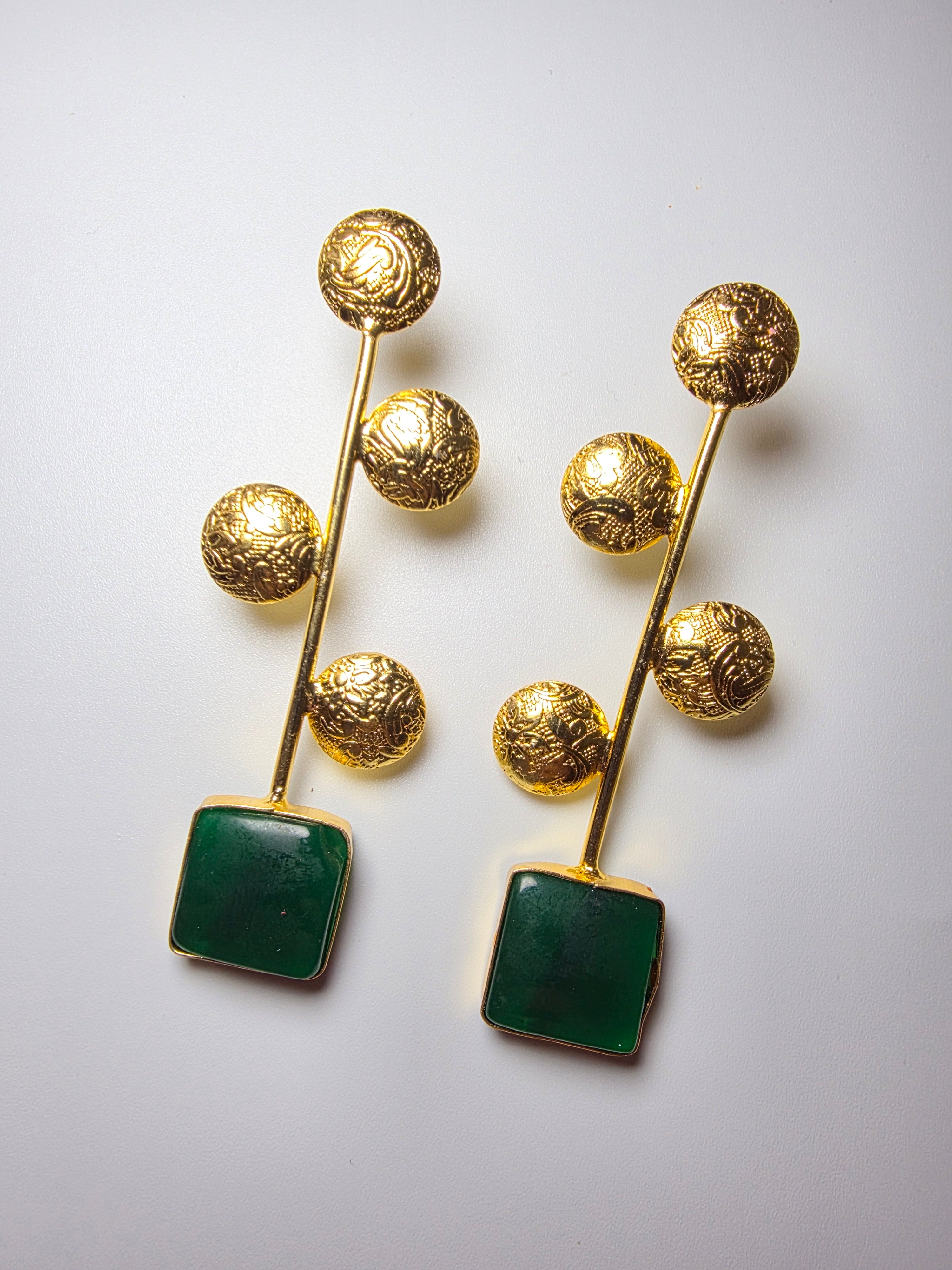 Golden Dangler Earrings