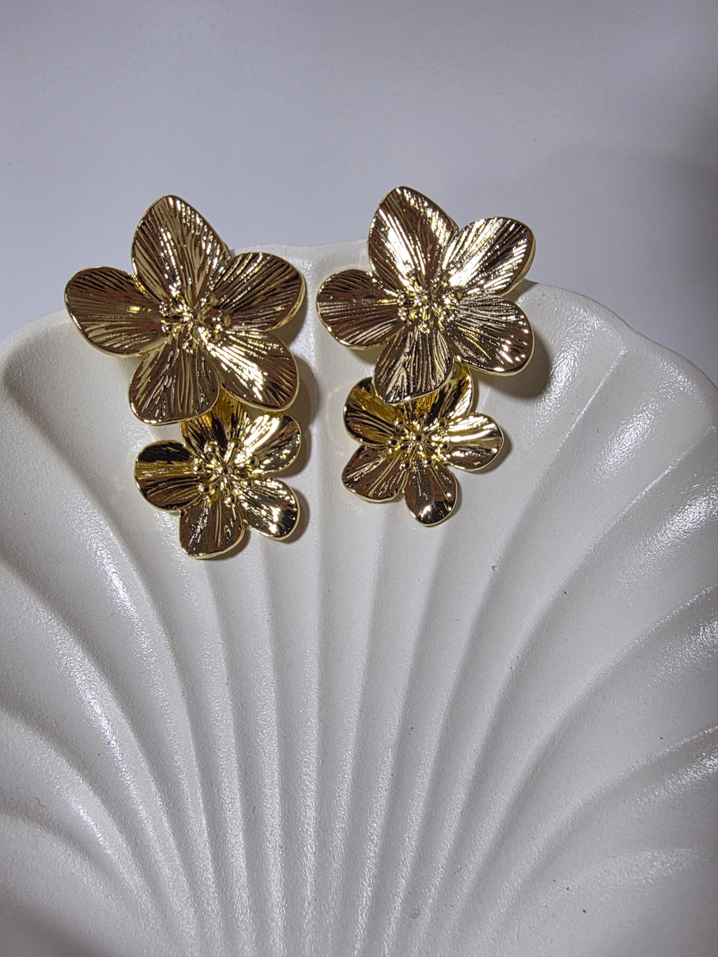 Double Flower Earring