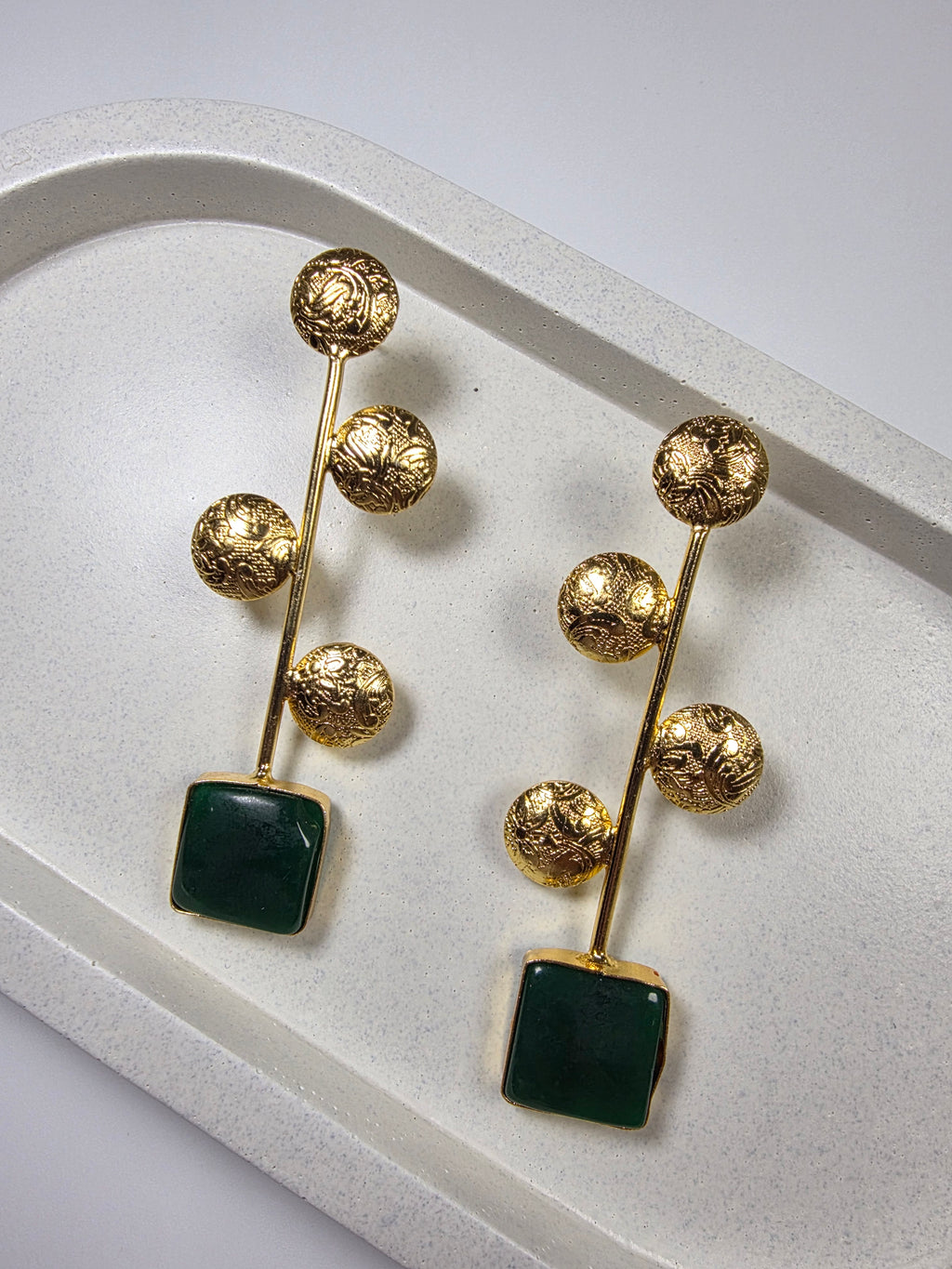 Golden Dangler Earrings