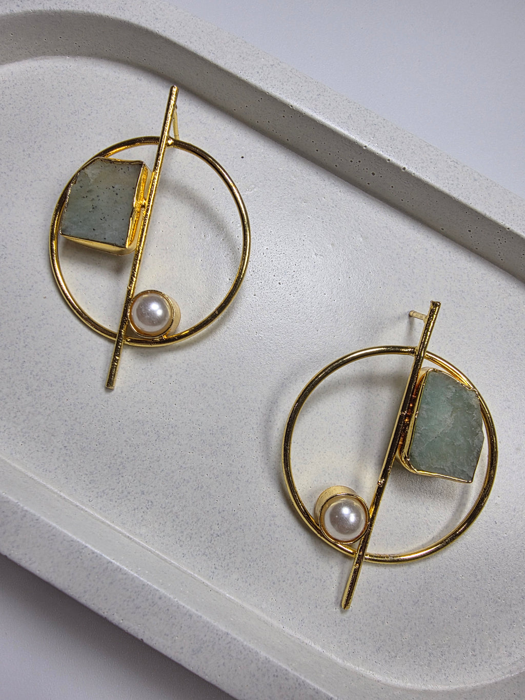 Elina Green Pearl Drops