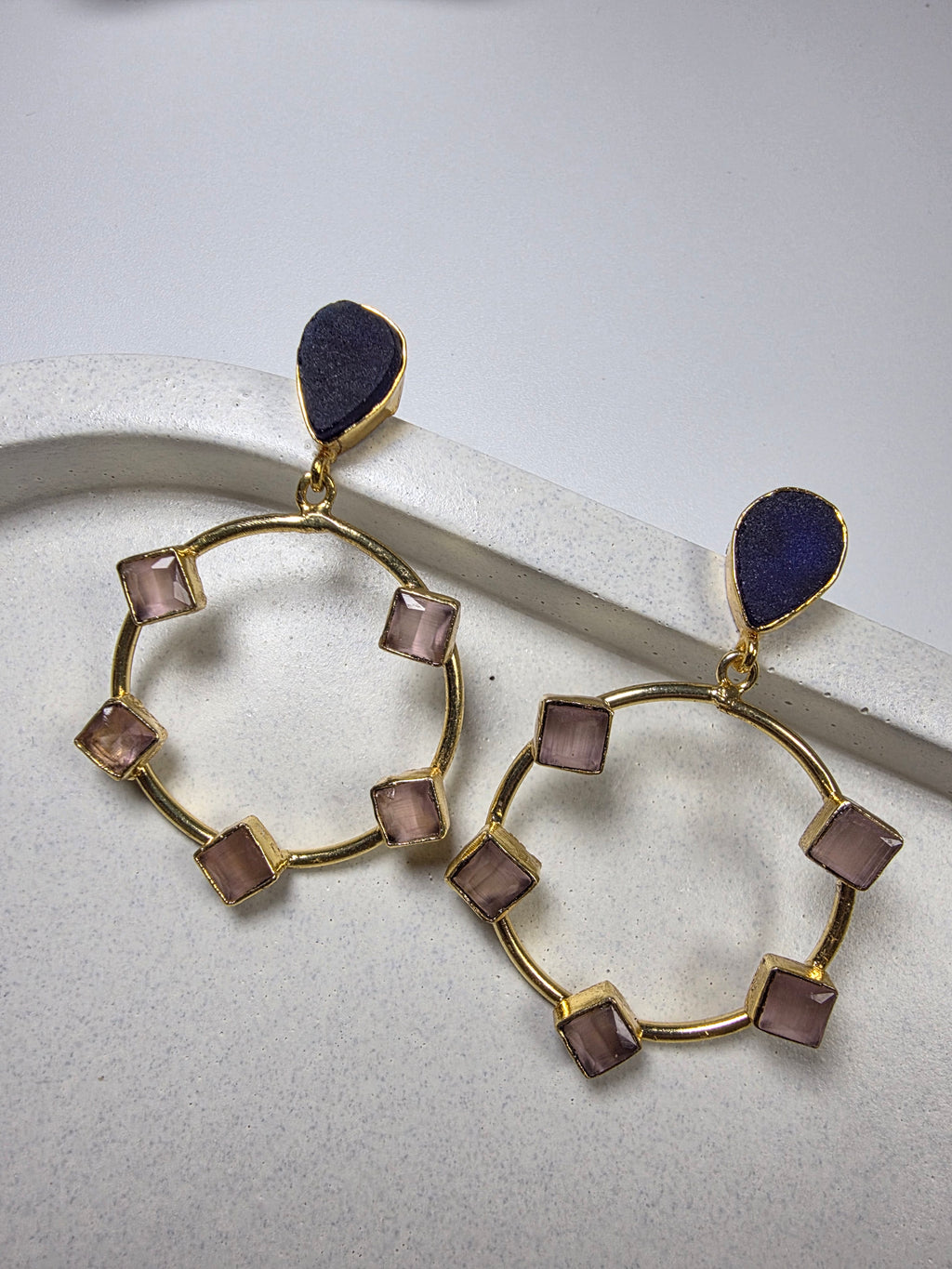 Blush Orbit Earrings