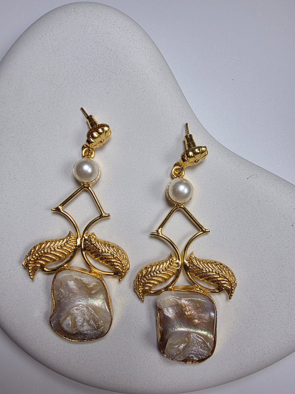 Baroque Pearl Dangler Earrings