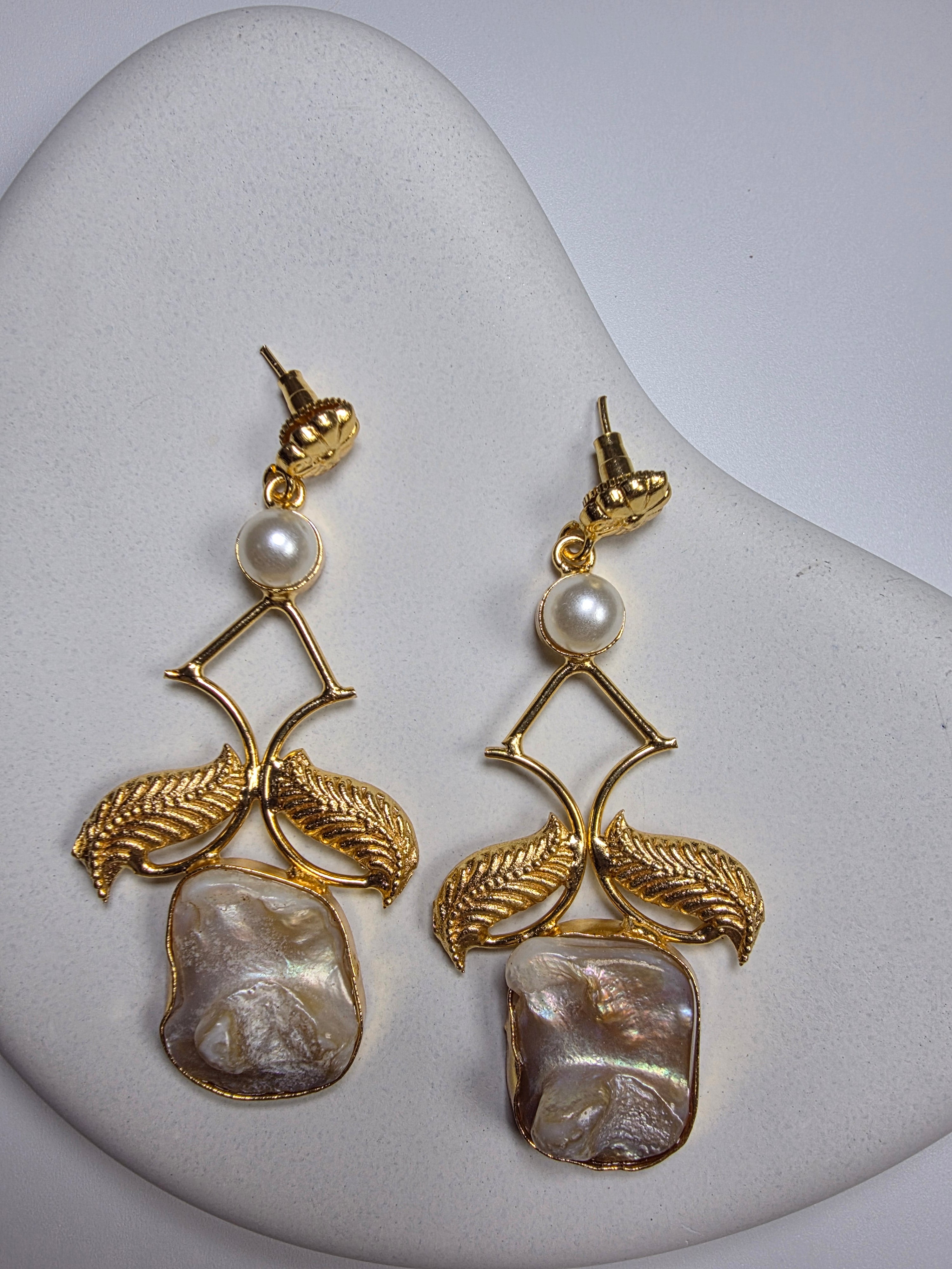 Baroque Pearl Dangler Earrings