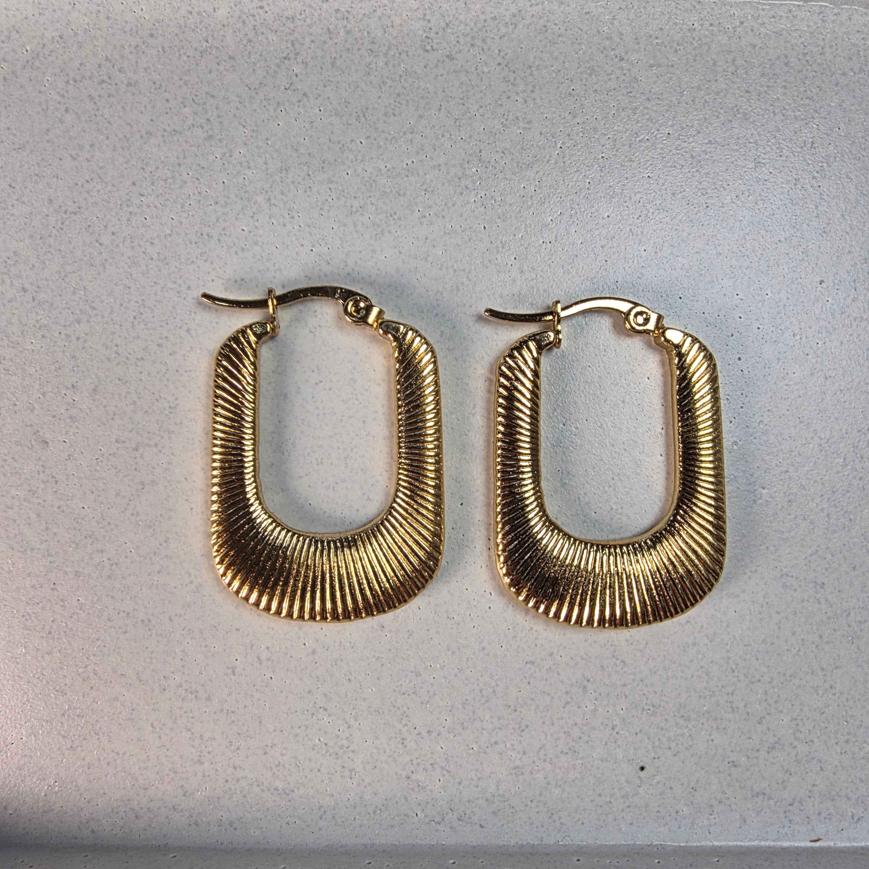Striped Rectangle Hoops