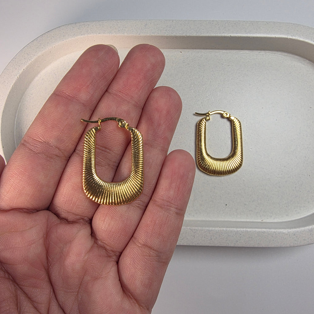 Striped Rectangle Hoops