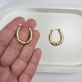 Twisted Oval Hoops
