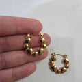 Heart Dot Hoops