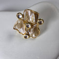 Kundan MOP Ring