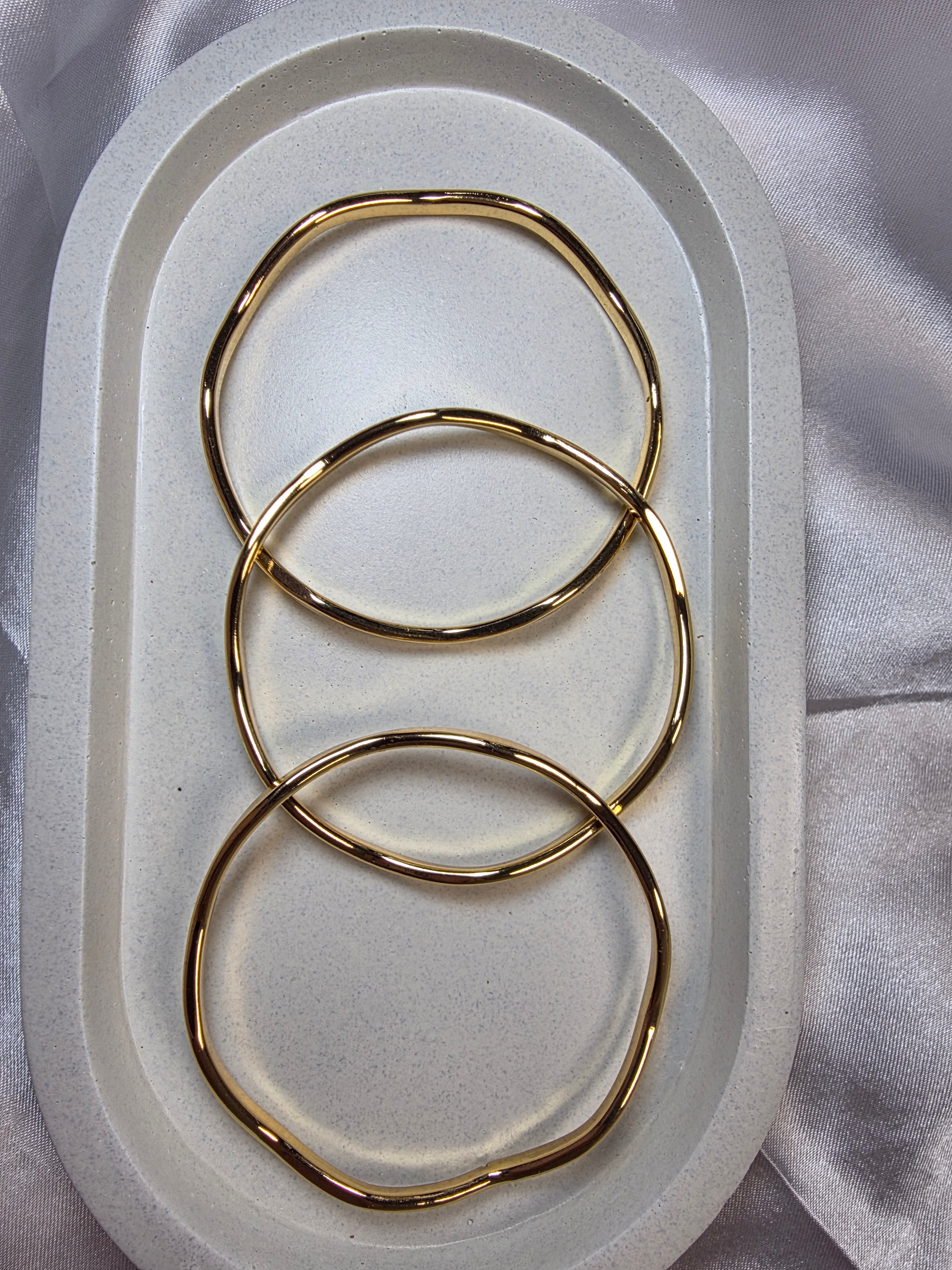 Wavy Bangle Set of 3