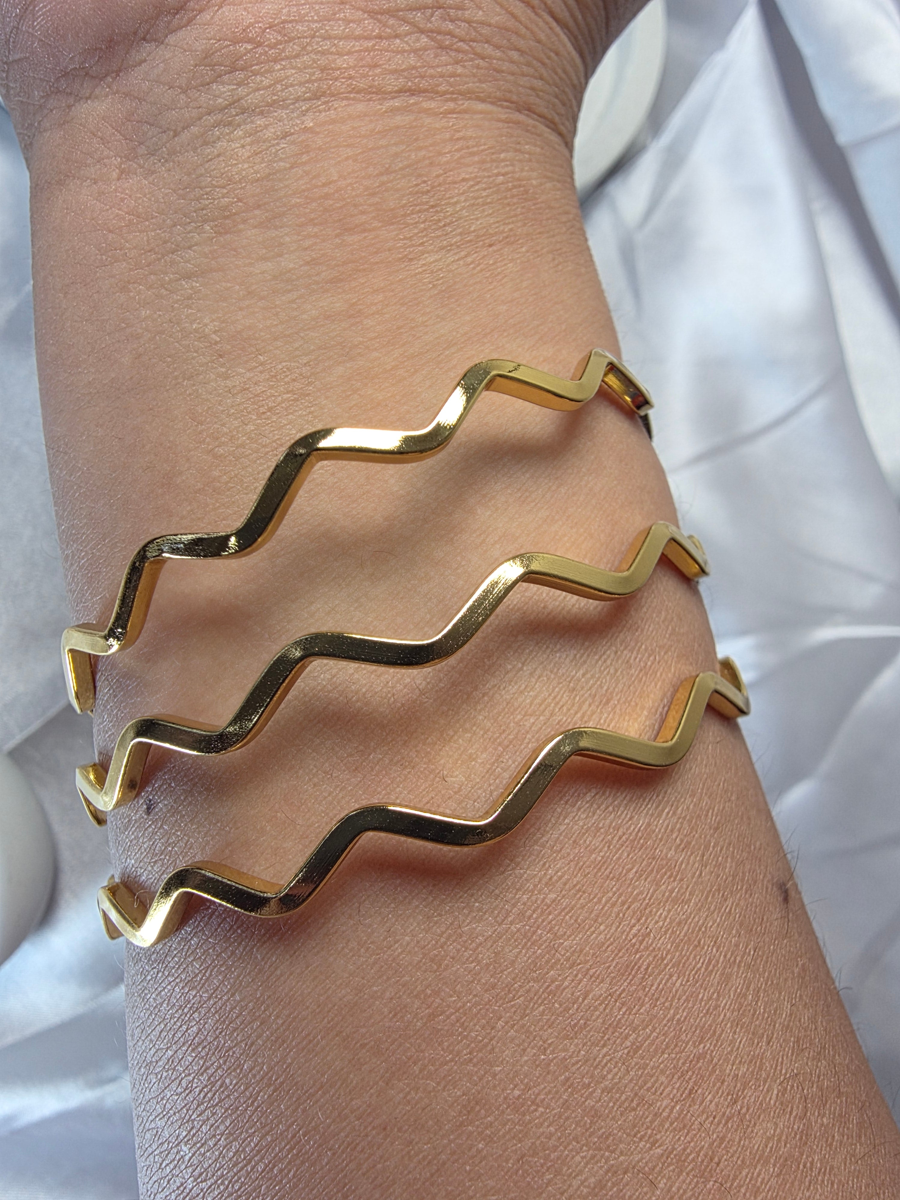 Zig Zag Bangle Set of 3