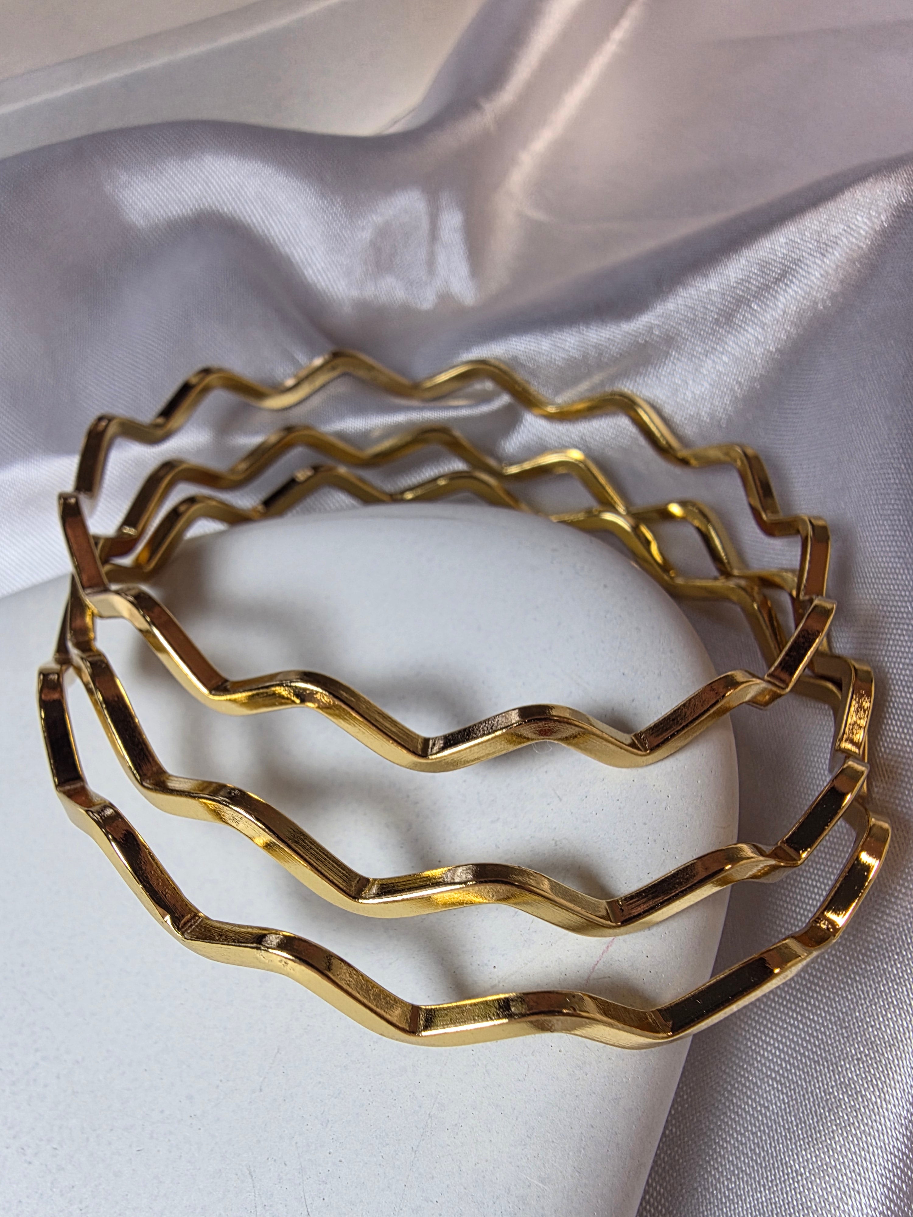 Zig Zag Bangle Set of 3