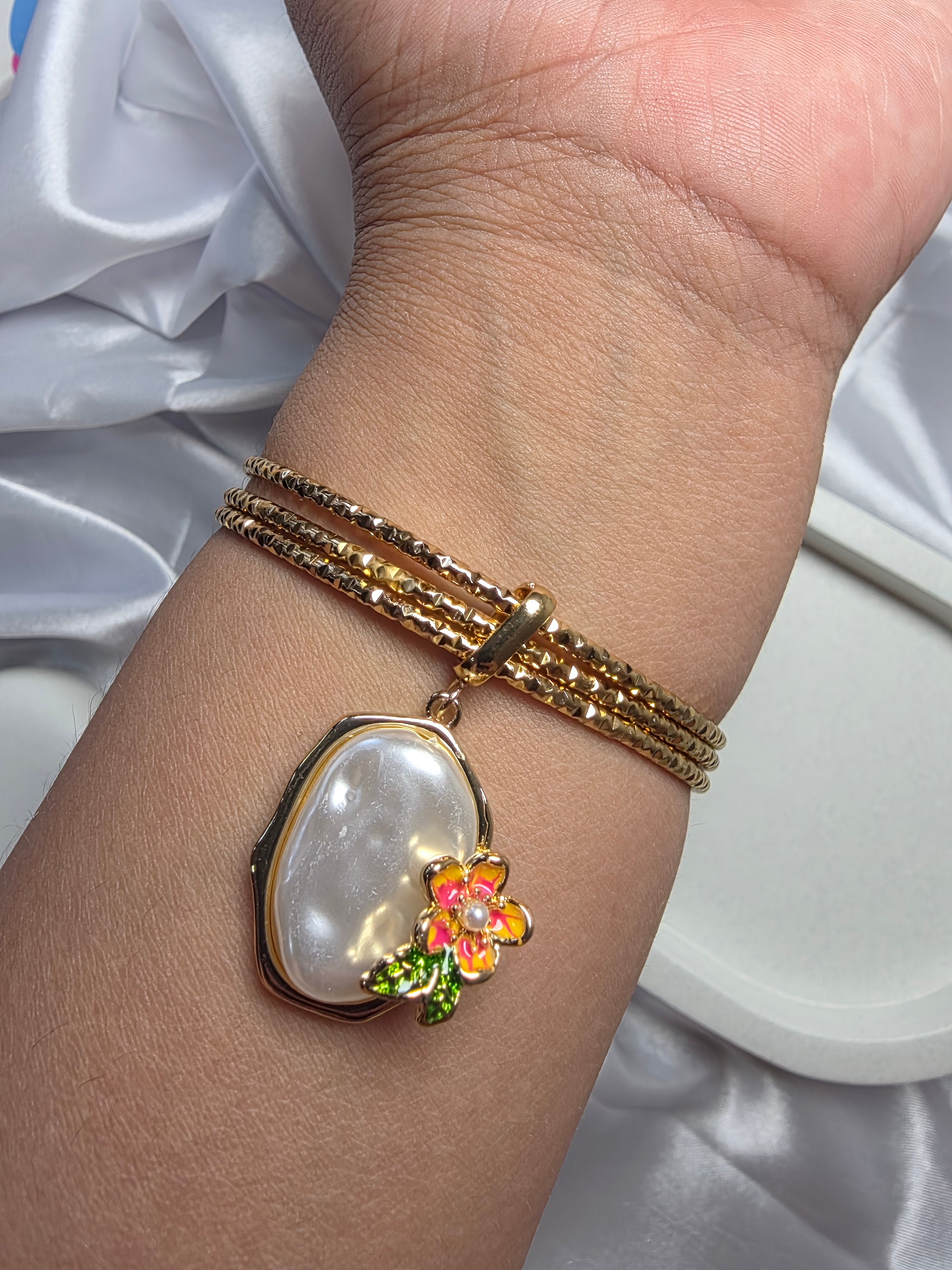 Enamel Drop Set of 3 Bracelet