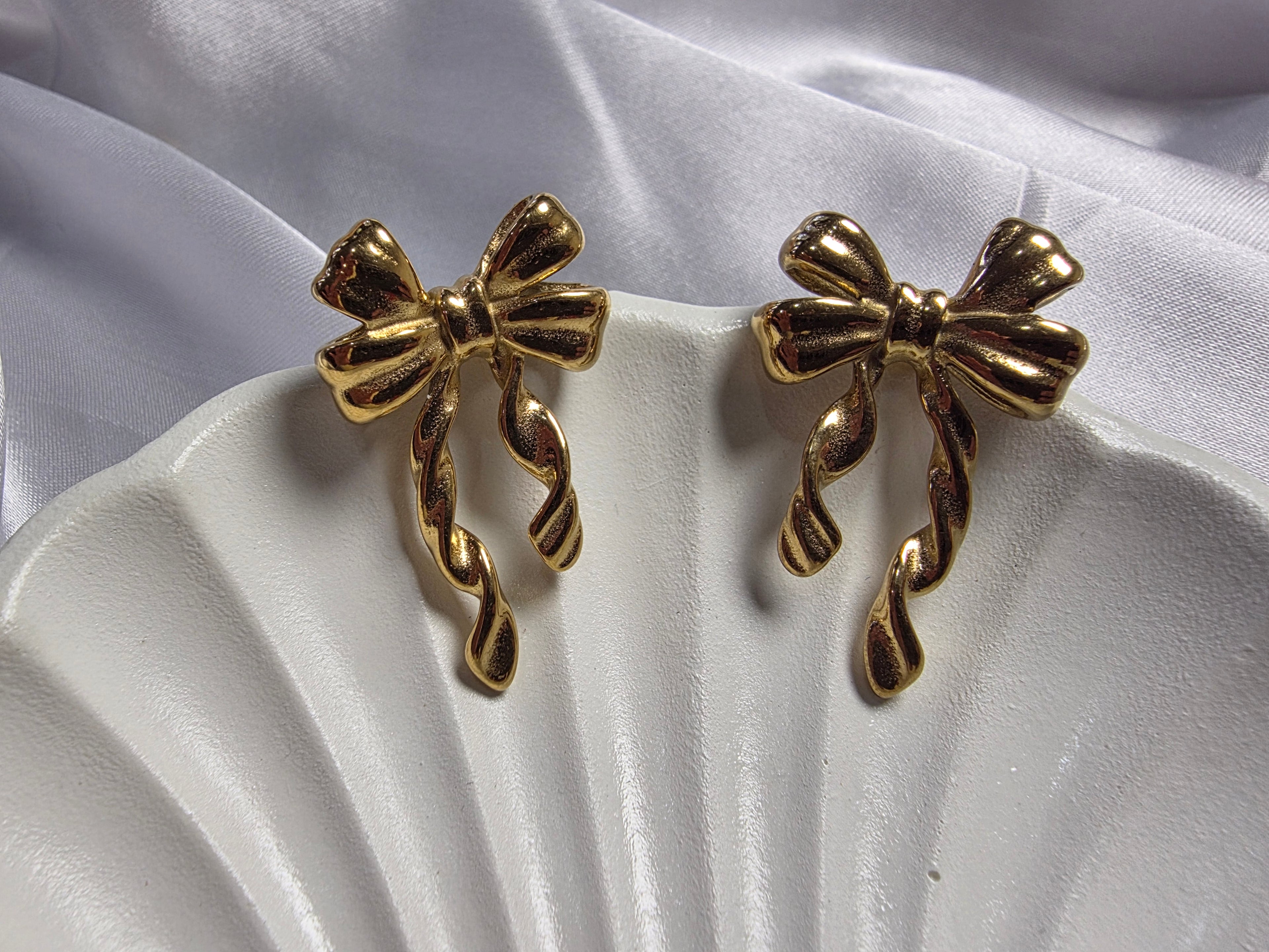Twisted Bow Earrings