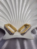 Stone Studded Hoops