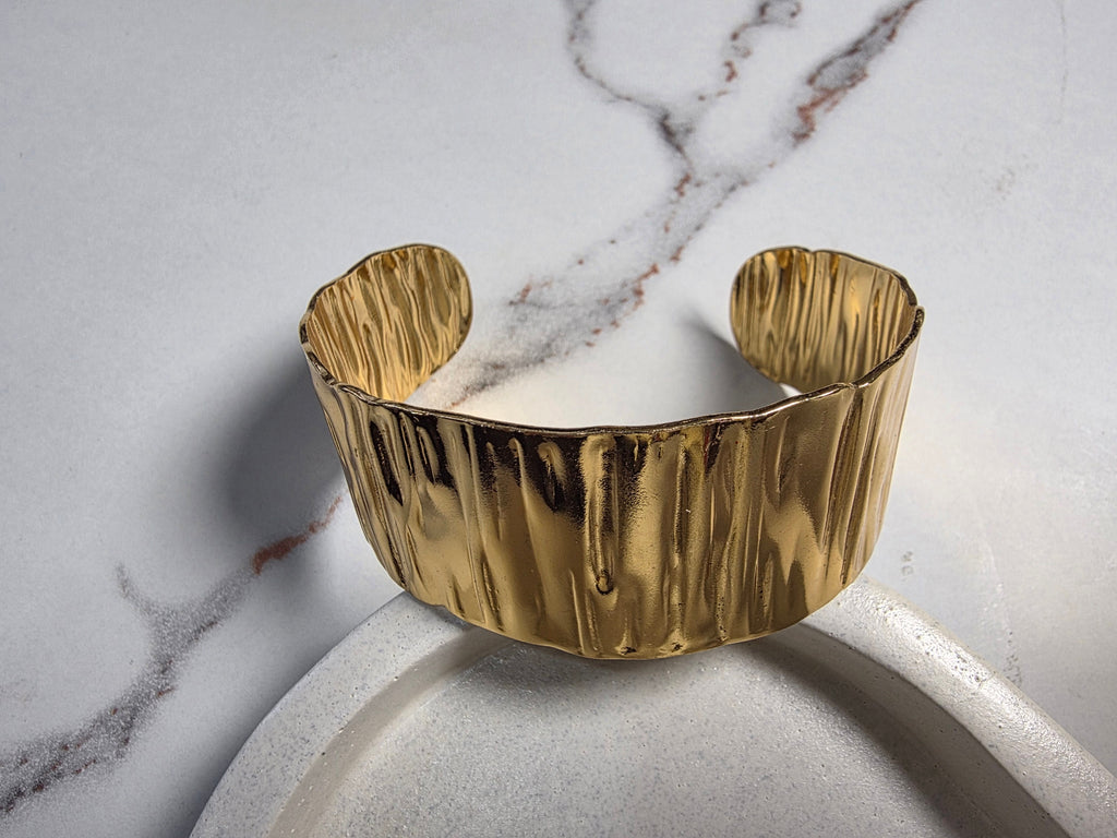 Hammered Open Cuff