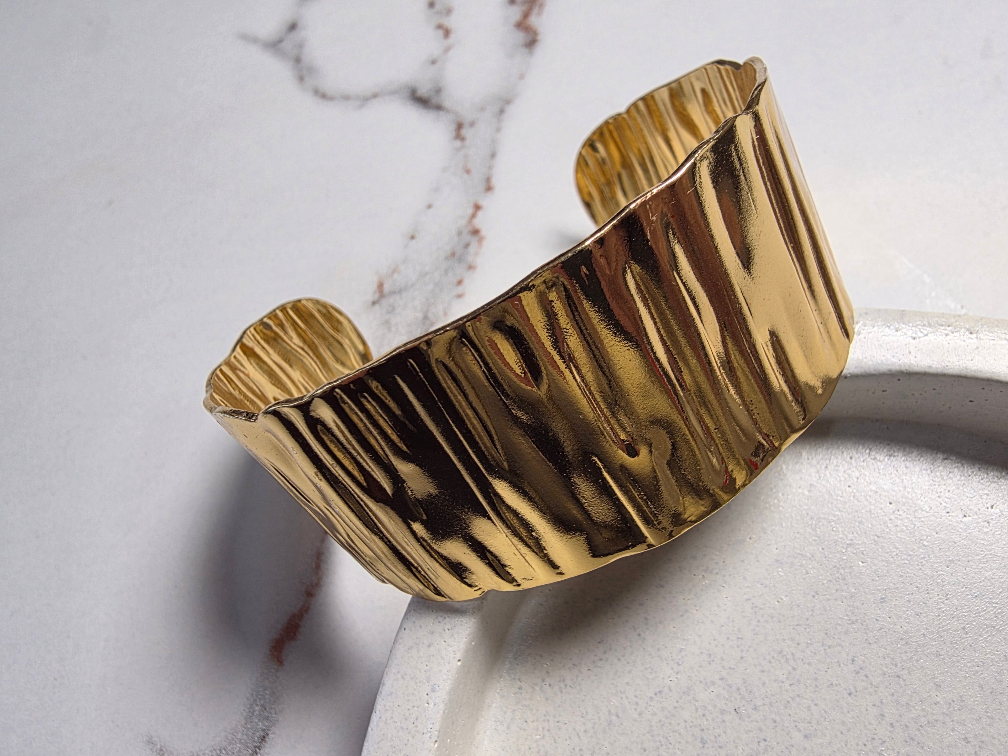Hammered Open Cuff