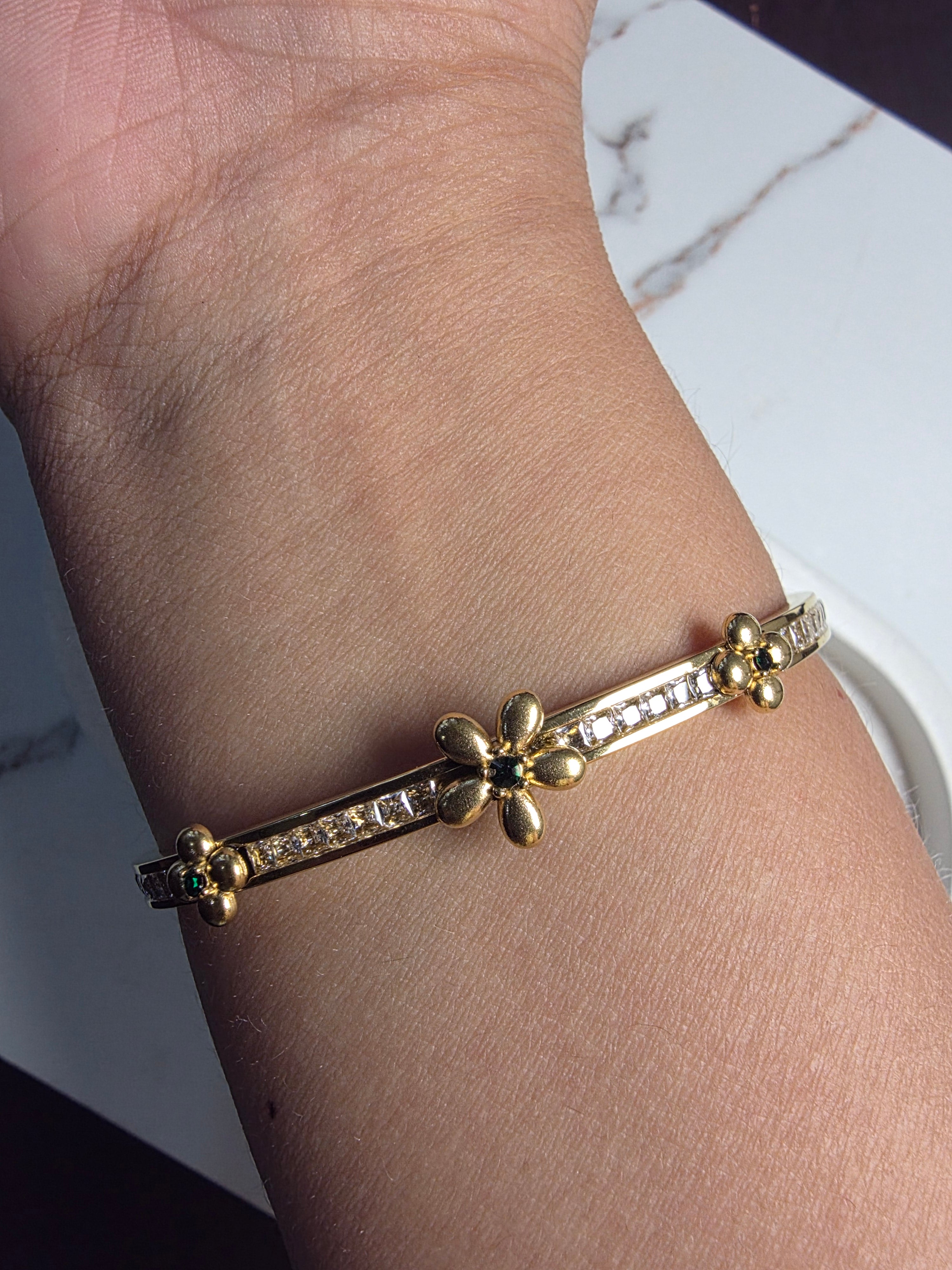 Floral Bling Bracelet