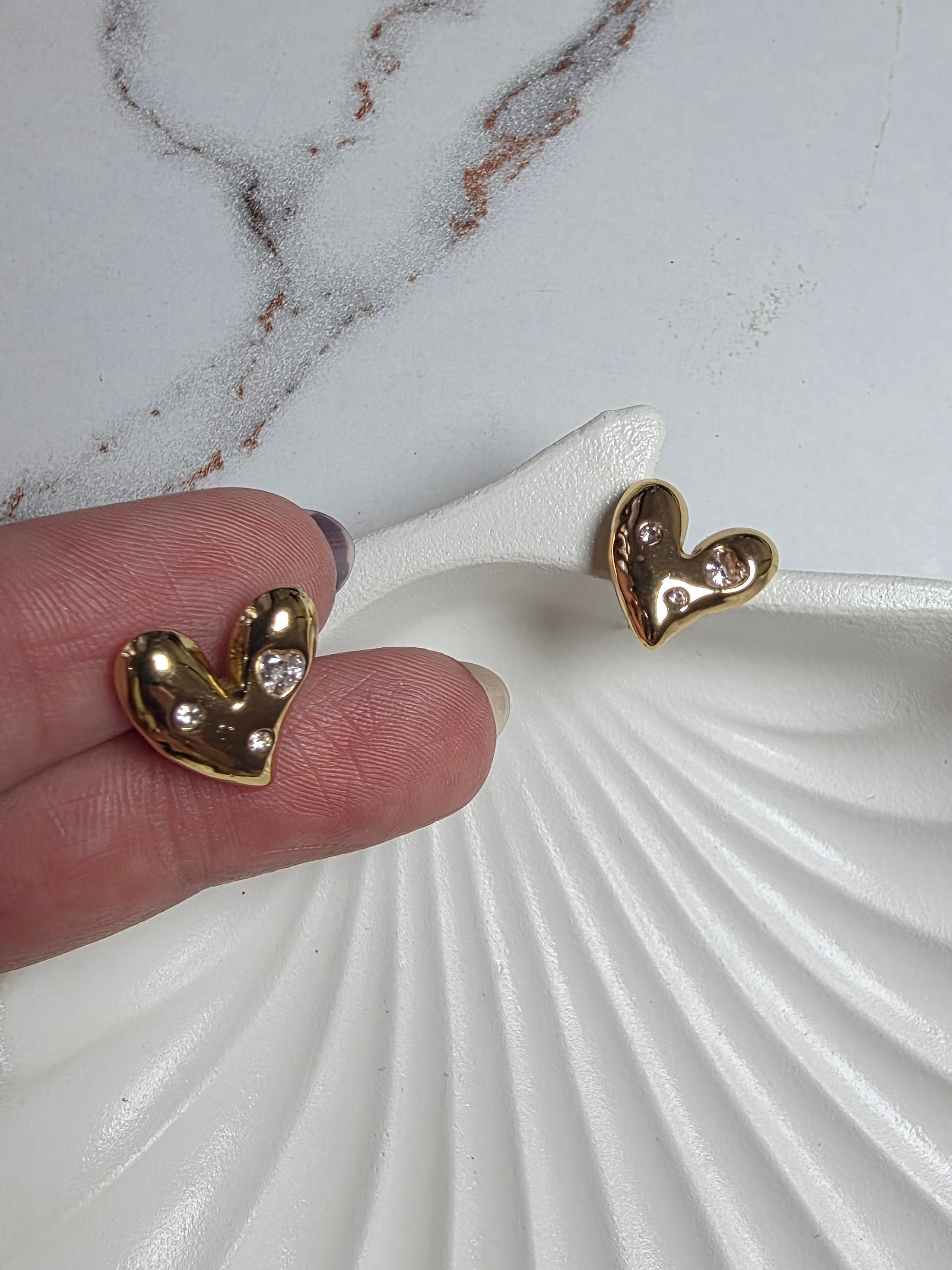 Sparkle Heart Stud