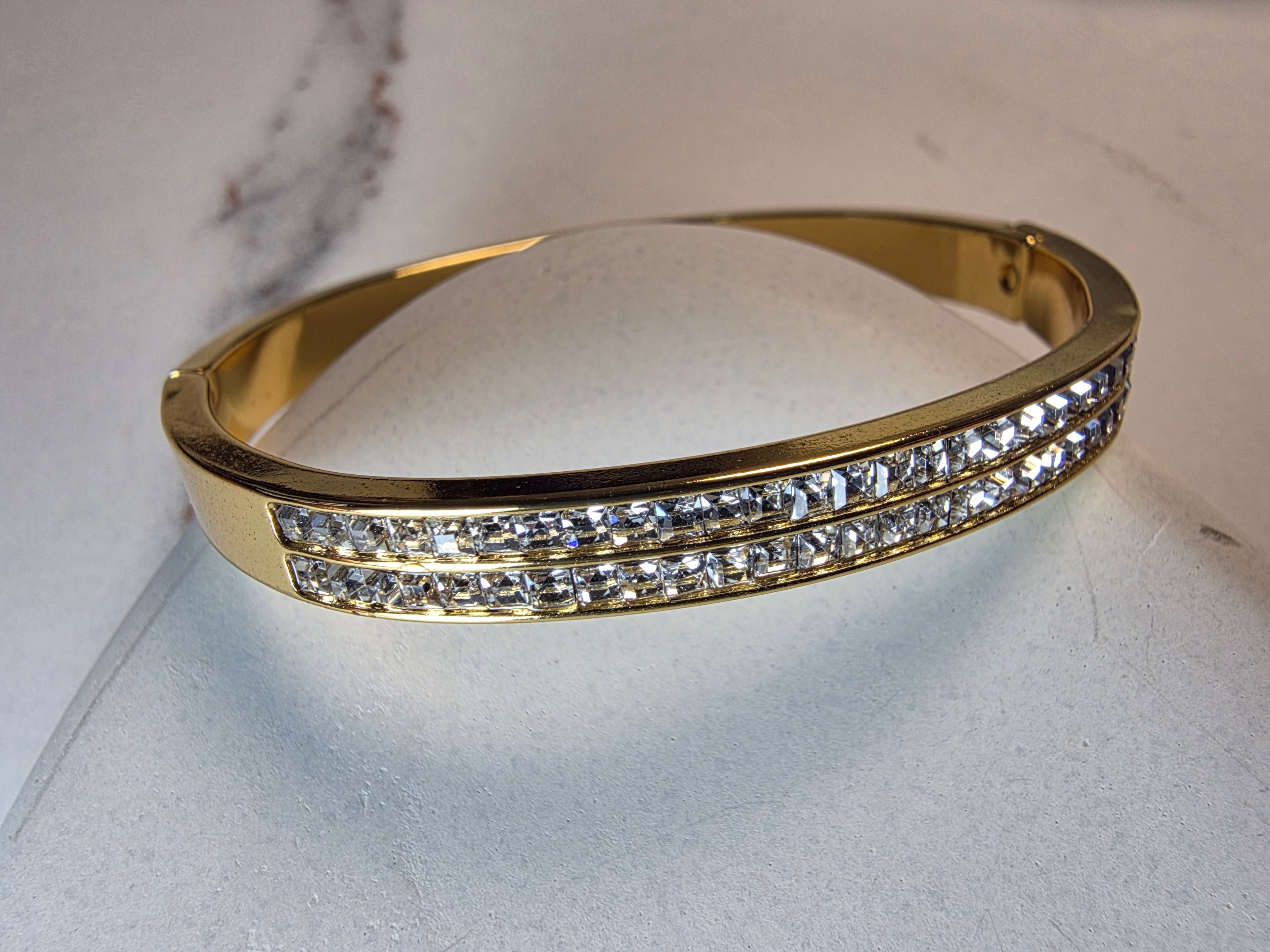 Twin Line Sparkle Bracelet Thin Wrist/ Baby Size