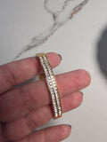 Twin Line Sparkle Bracelet Thin Wrist/ Baby Size
