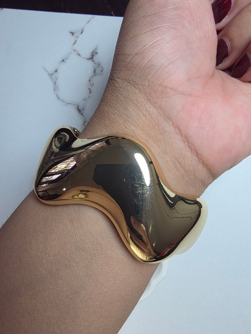 Chunky Wavy Cuff Kada