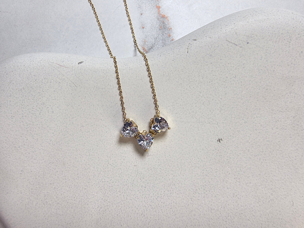 Heart Trio Necklace