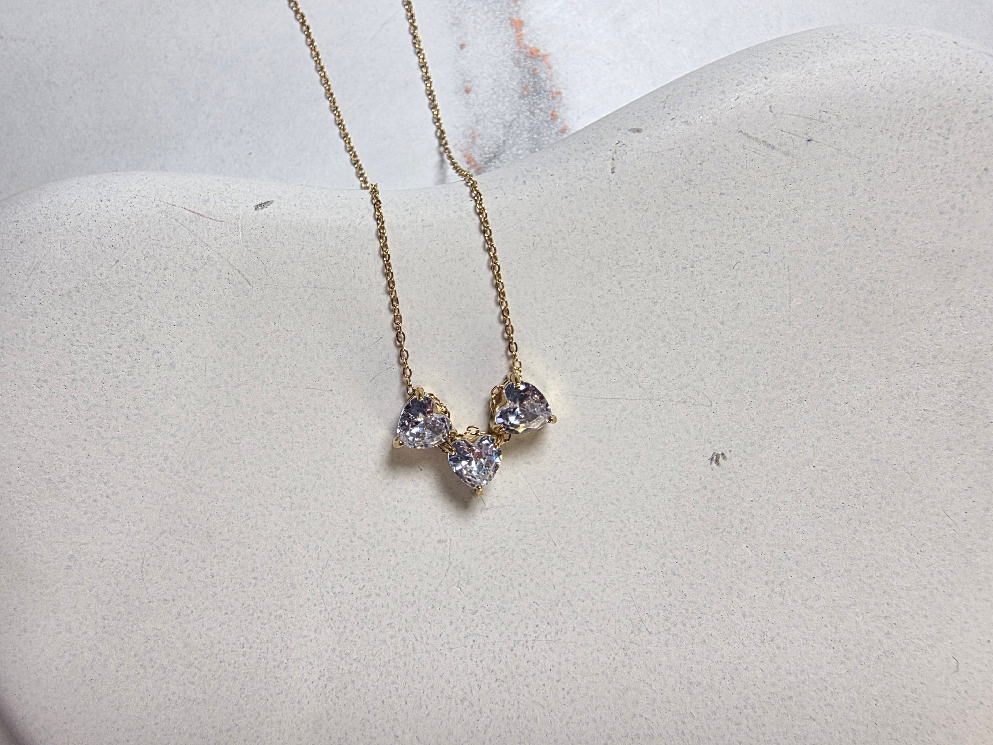 Heart Trio Necklace