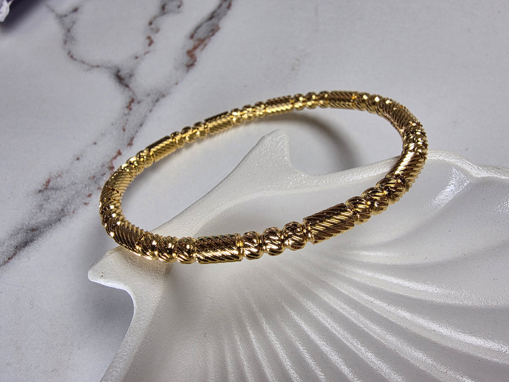 Twisted Rope Gold Cuff
