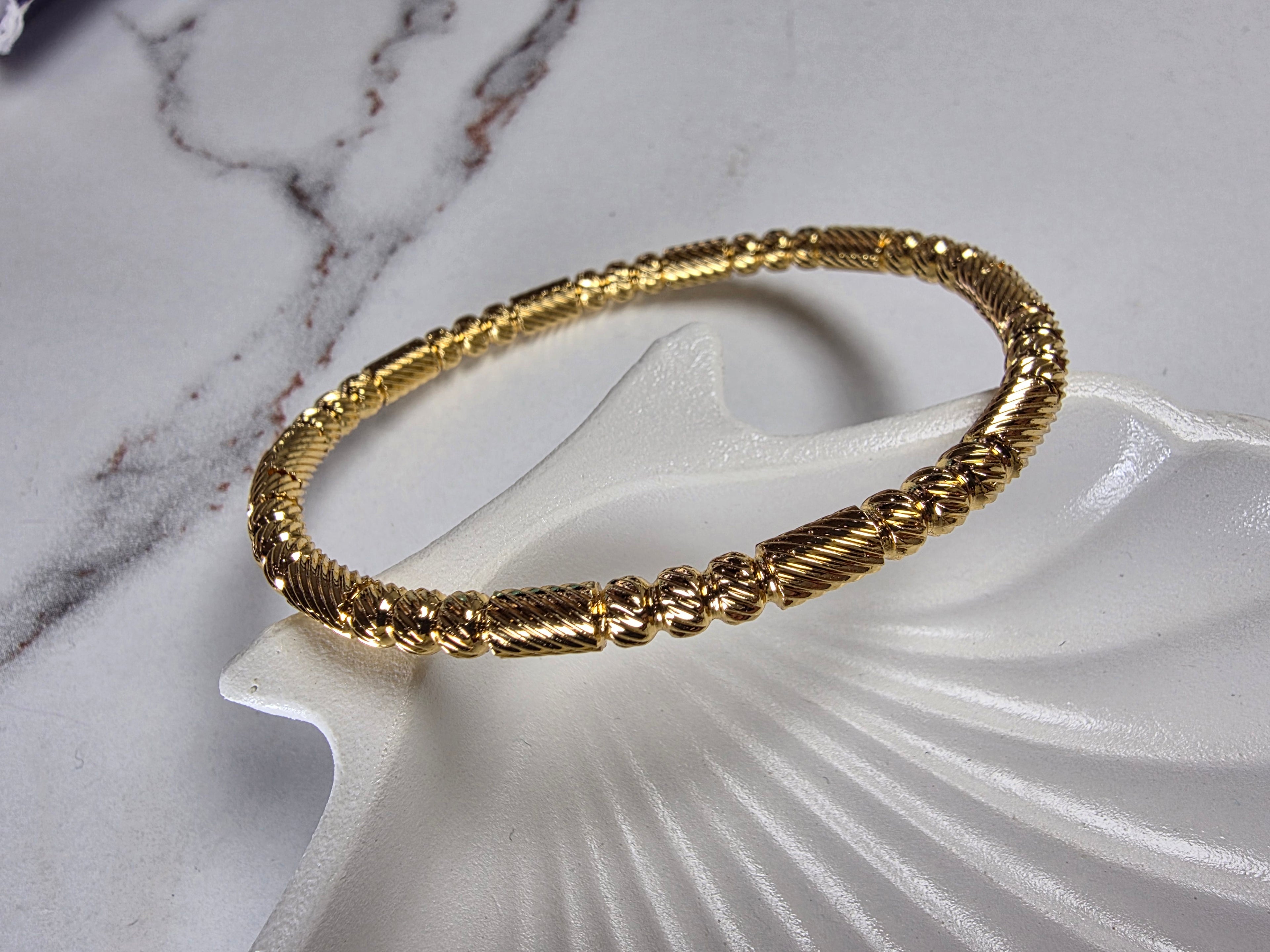 Twisted Rope Gold Cuff