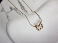 Gold Butterfly Pendant Necklace