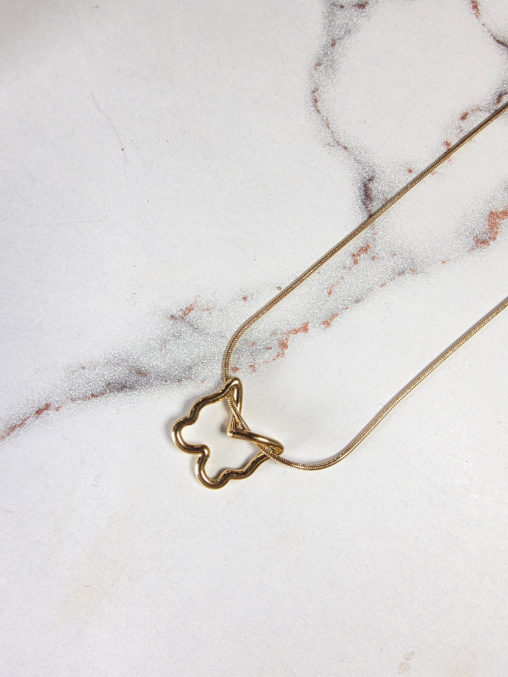 Gold Butterfly Pendant Necklace