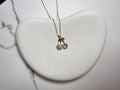 Cherry Stone Pendant Necklace