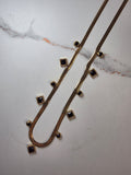 Dazzle Drop Flex Necklace - Black