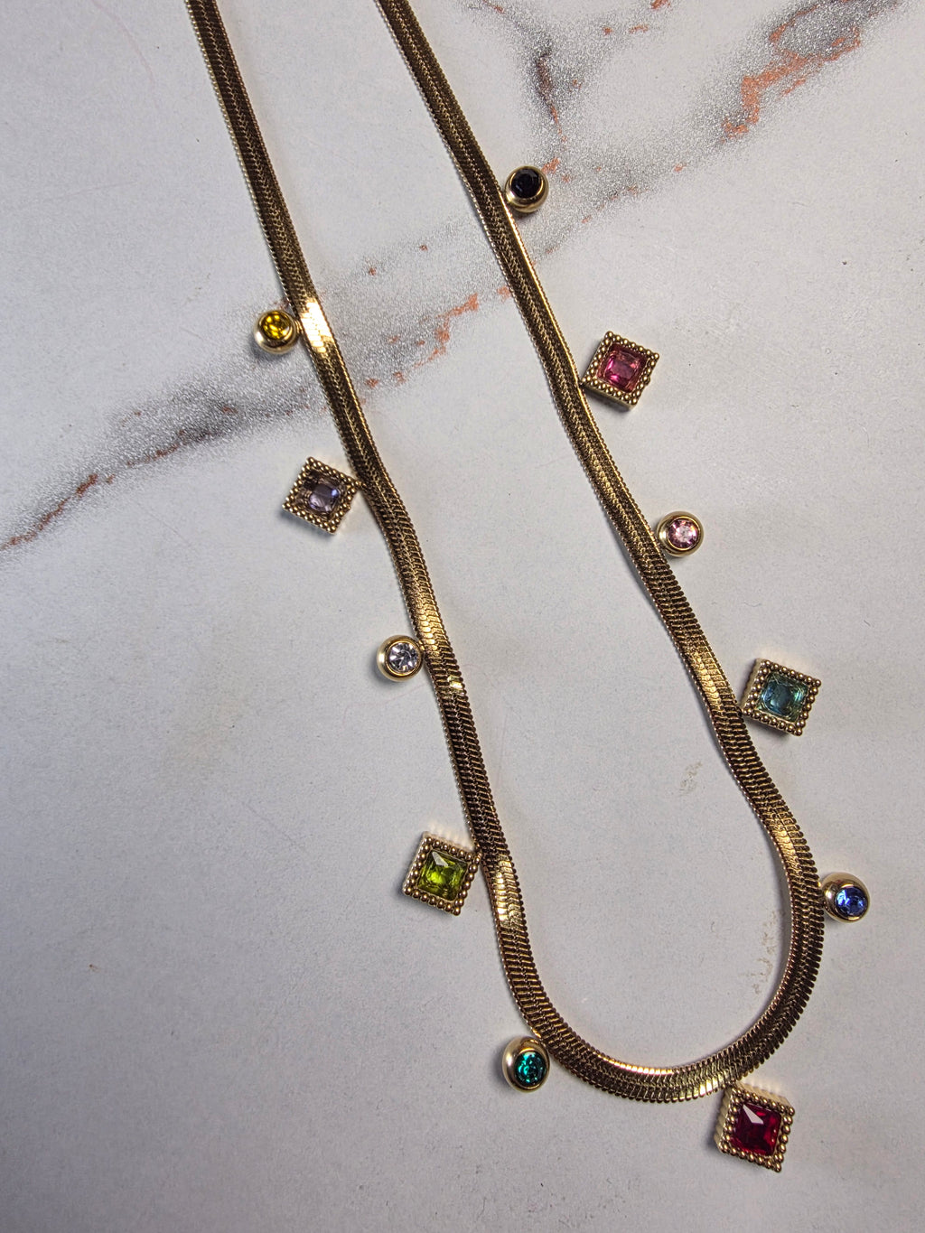 Dazzle Drop FlexNecklace - Multi Colour