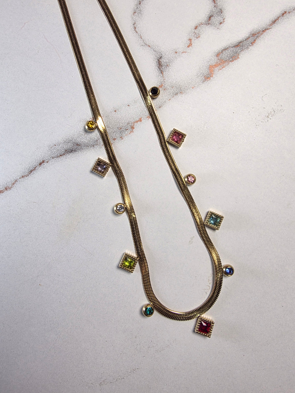 Dazzle Drop FlexNecklace - Multi Colour