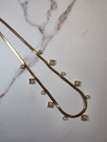 Dazzle Drop Flex Necklace - White