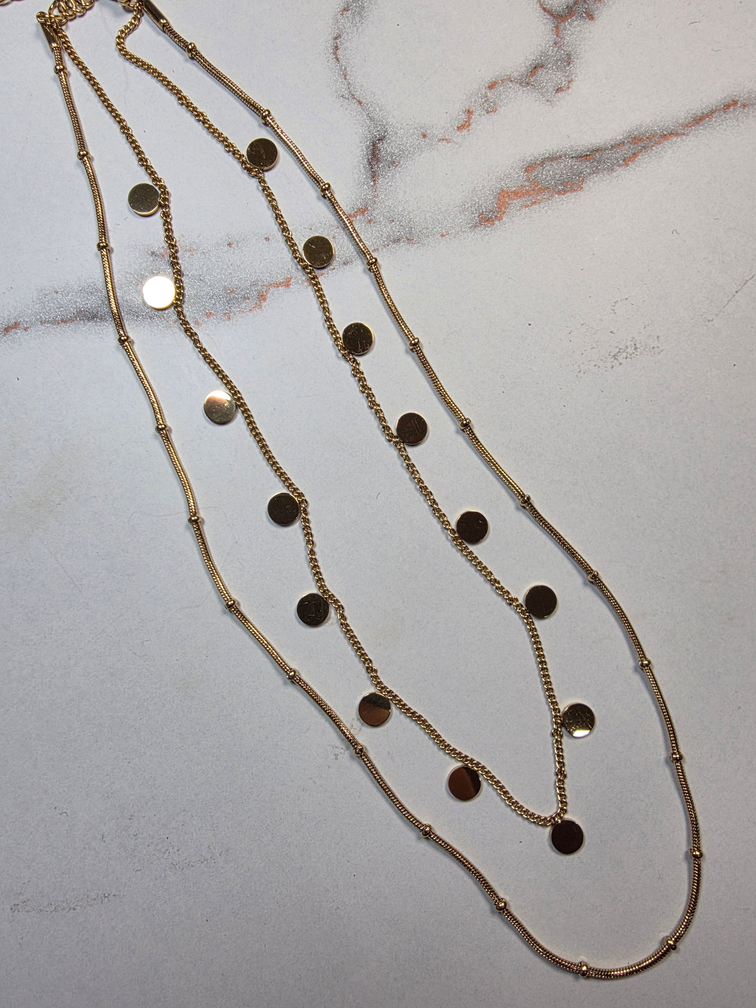 Double Layer Orbit Necklace