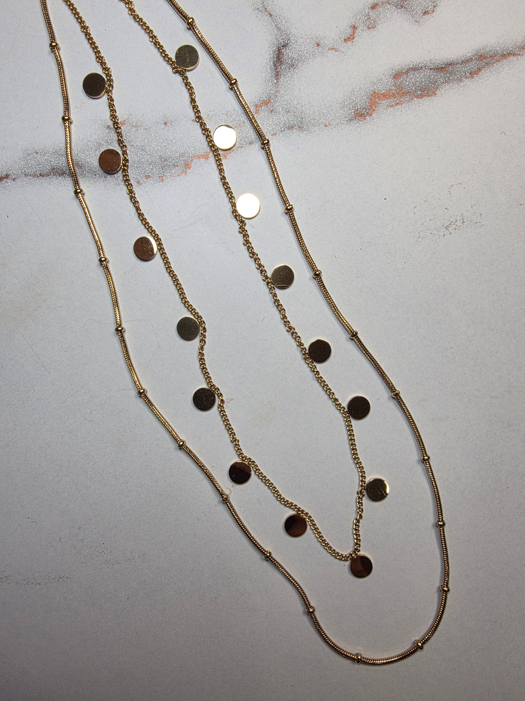 Double Layer Orbit Necklace