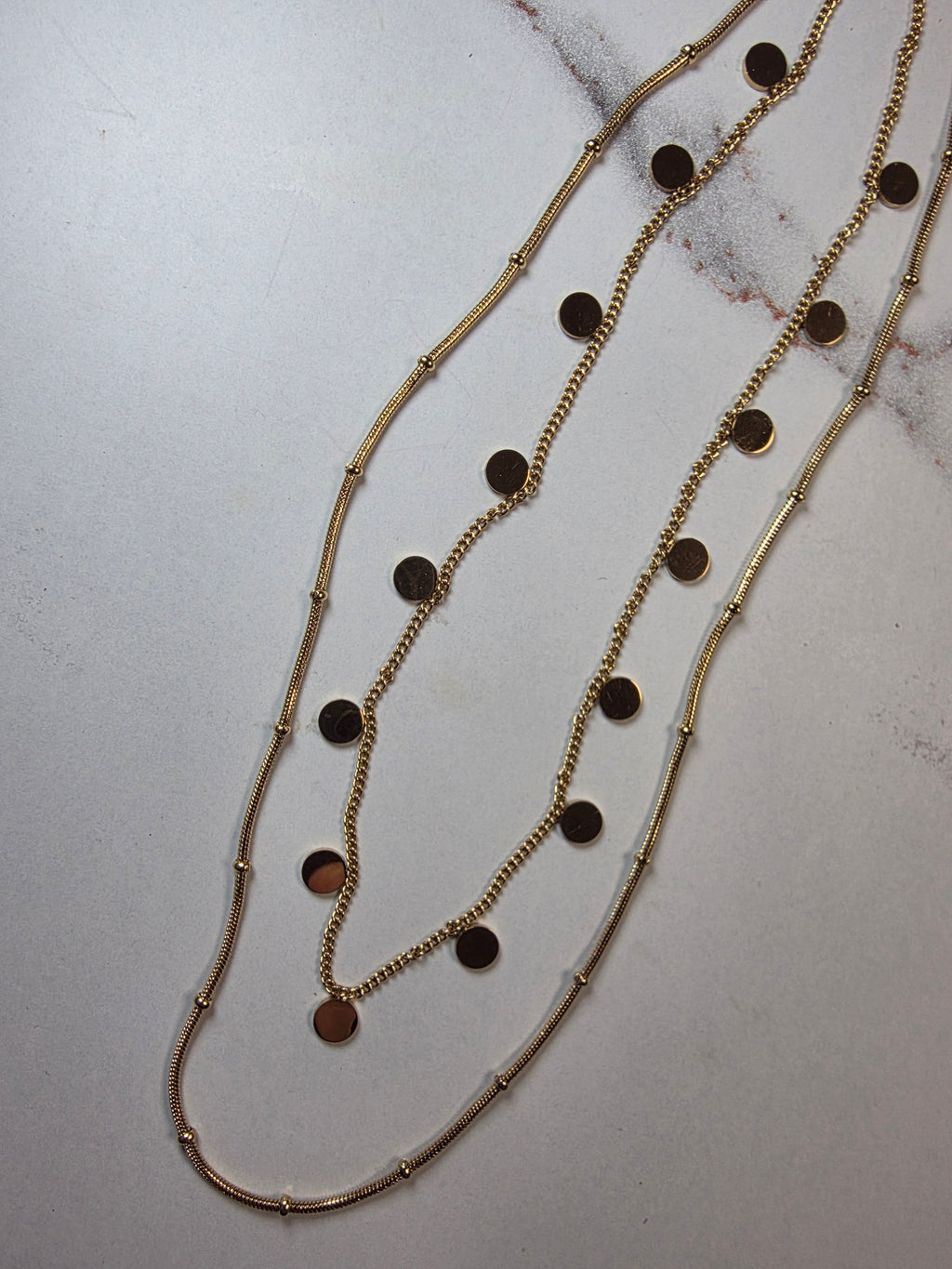 Double Layer Orbit Necklace