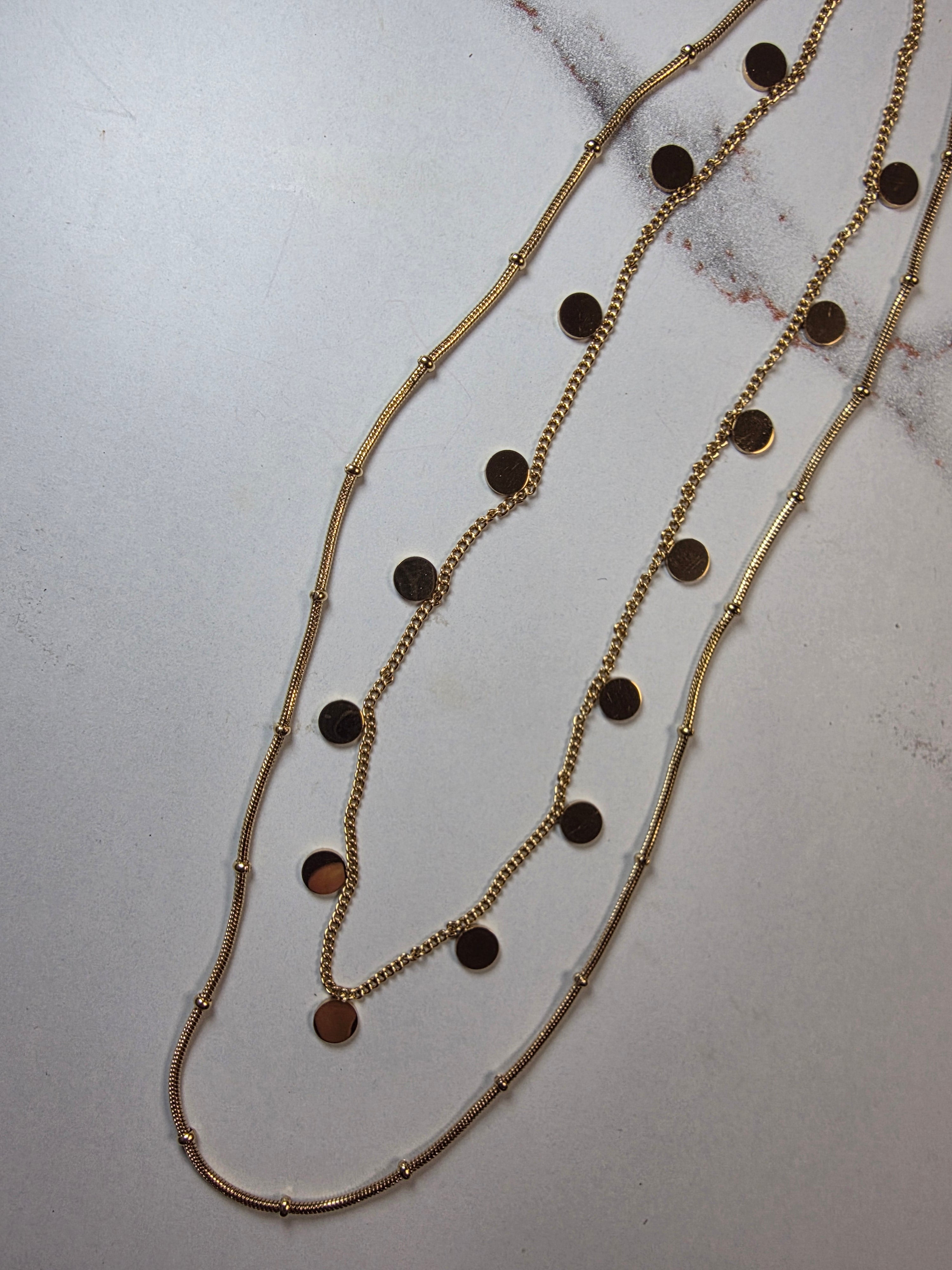 Double Layer Orbit Necklace