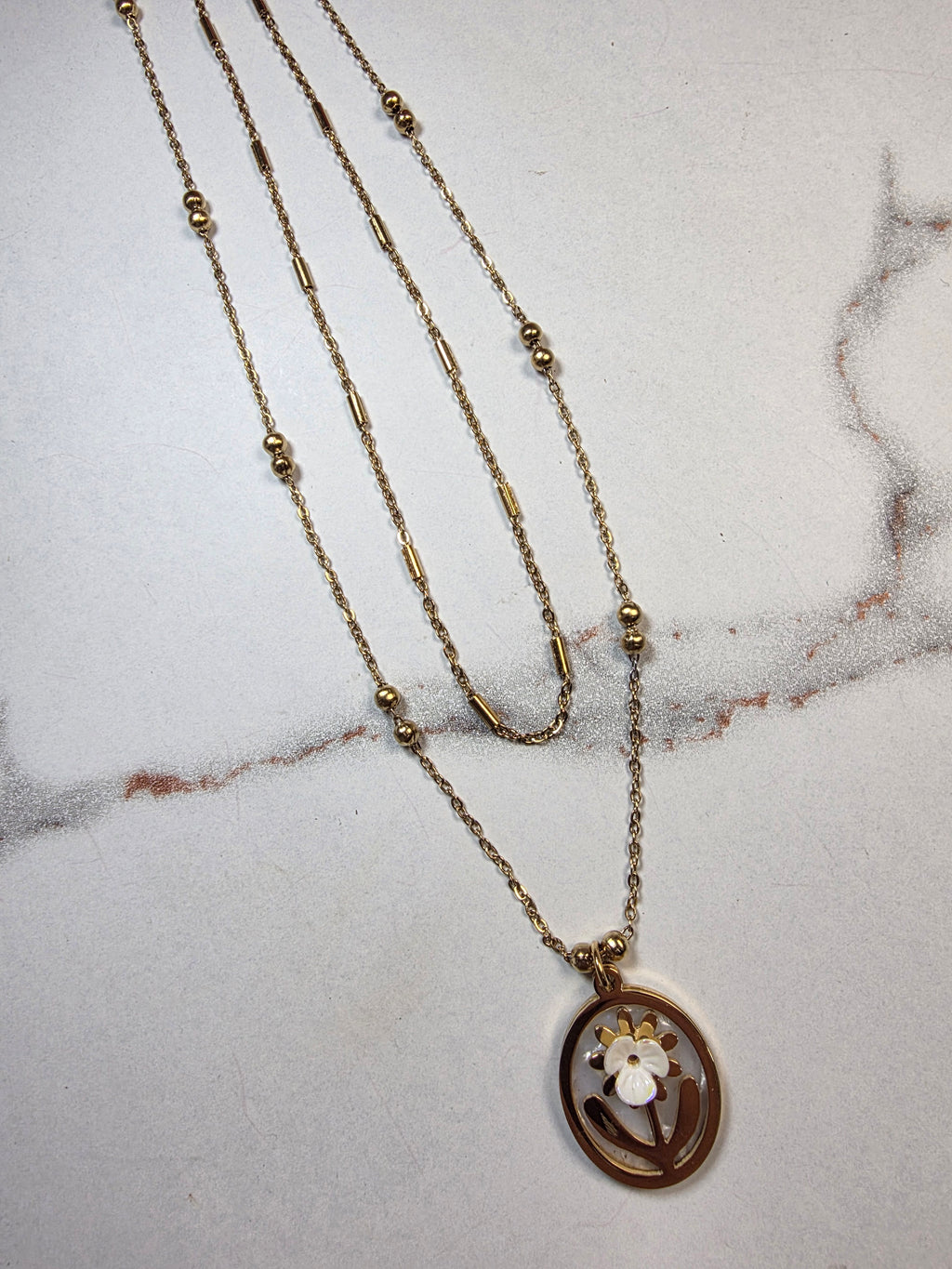 Pearl Blossom Necklace