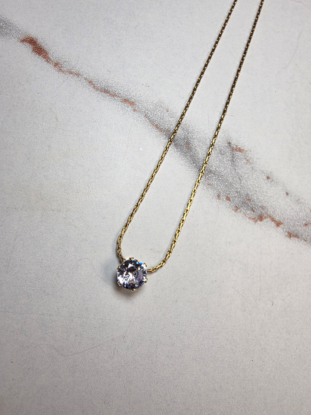 Classic Solitaire Necklace