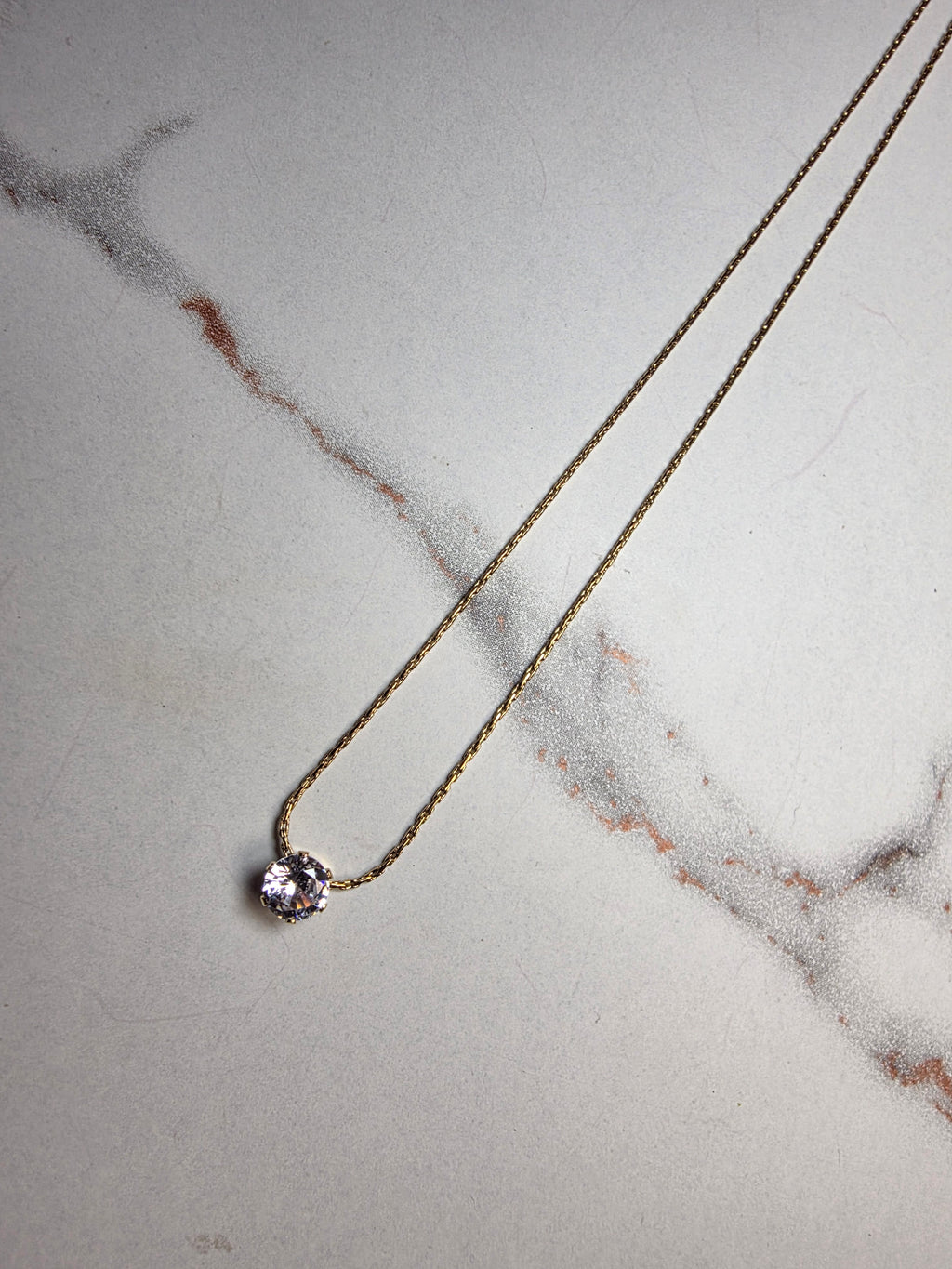 Classic Solitaire Necklace