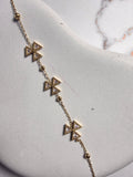 Pinwheel Link Bracelet