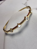 Mop Clover stones Bracelet