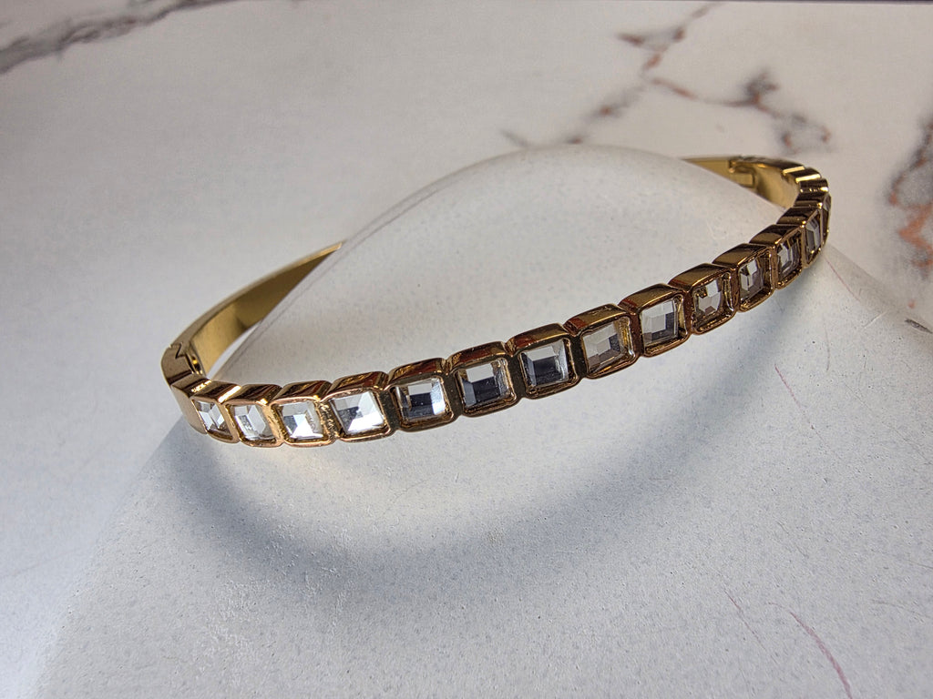 Square Cut stones Bracelet