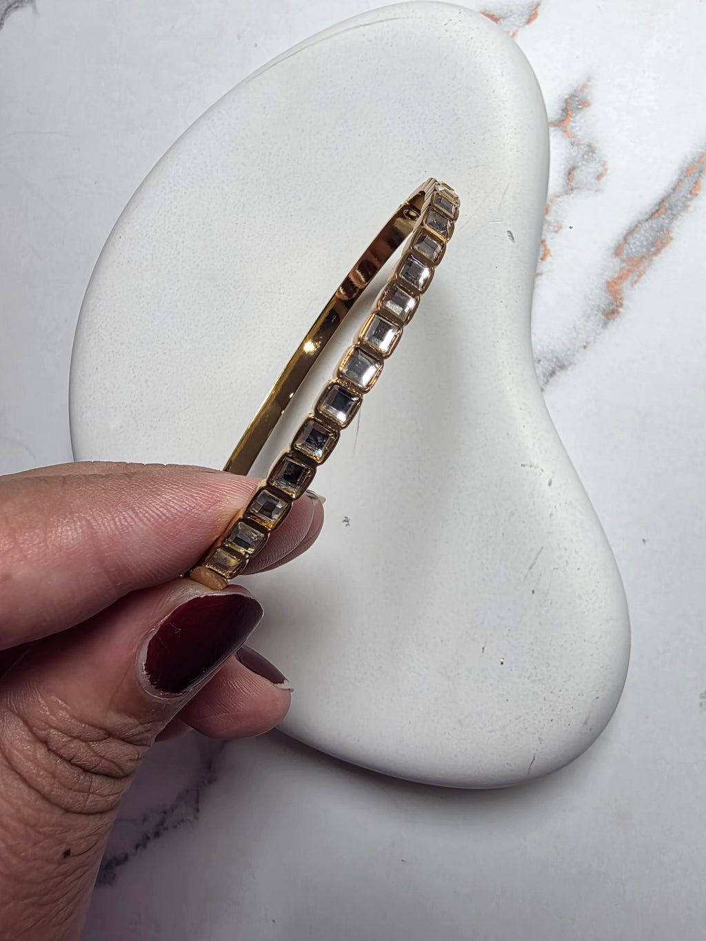 Square Cut stones Bracelet