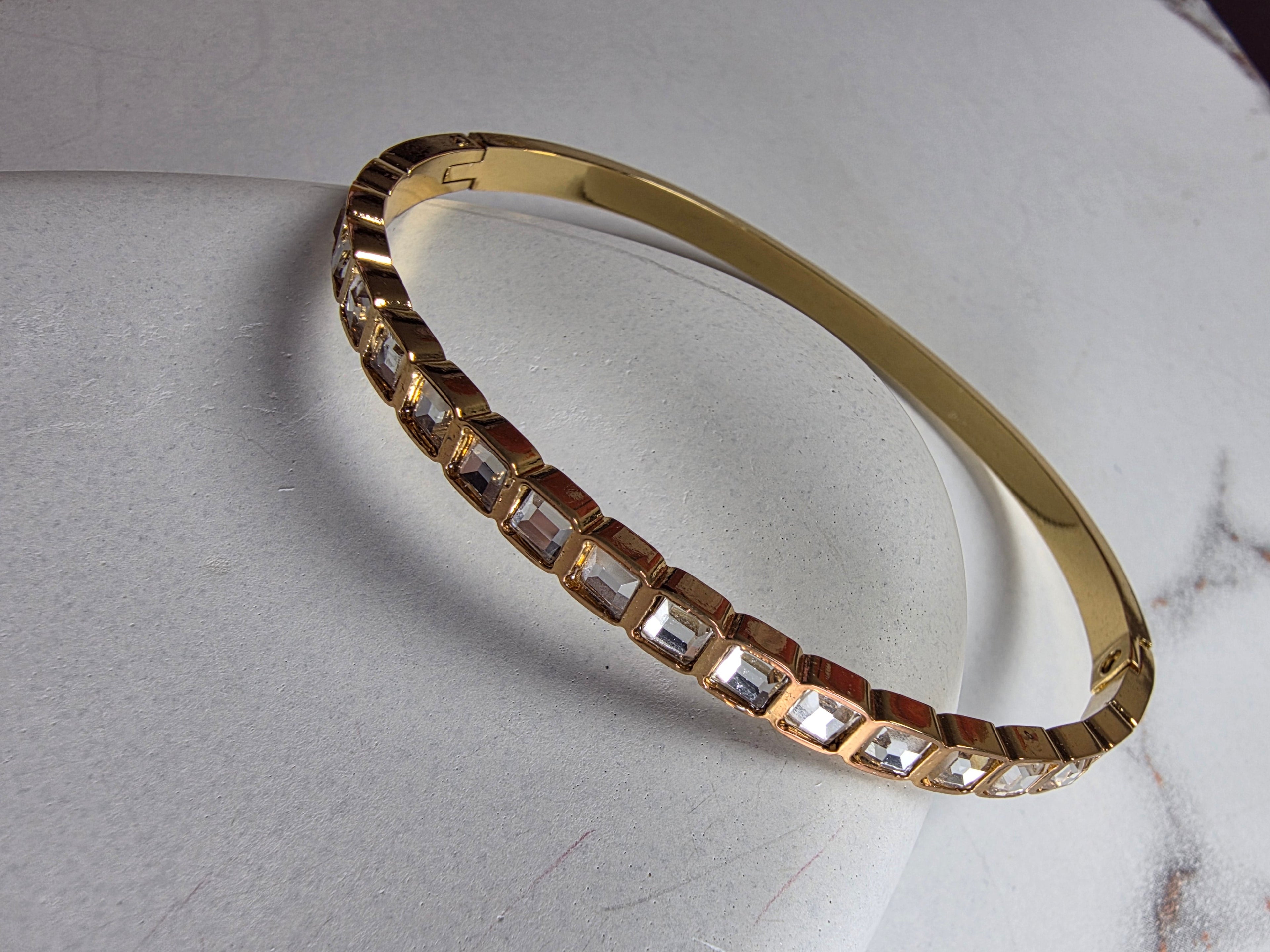 Square Cut stones Bracelet