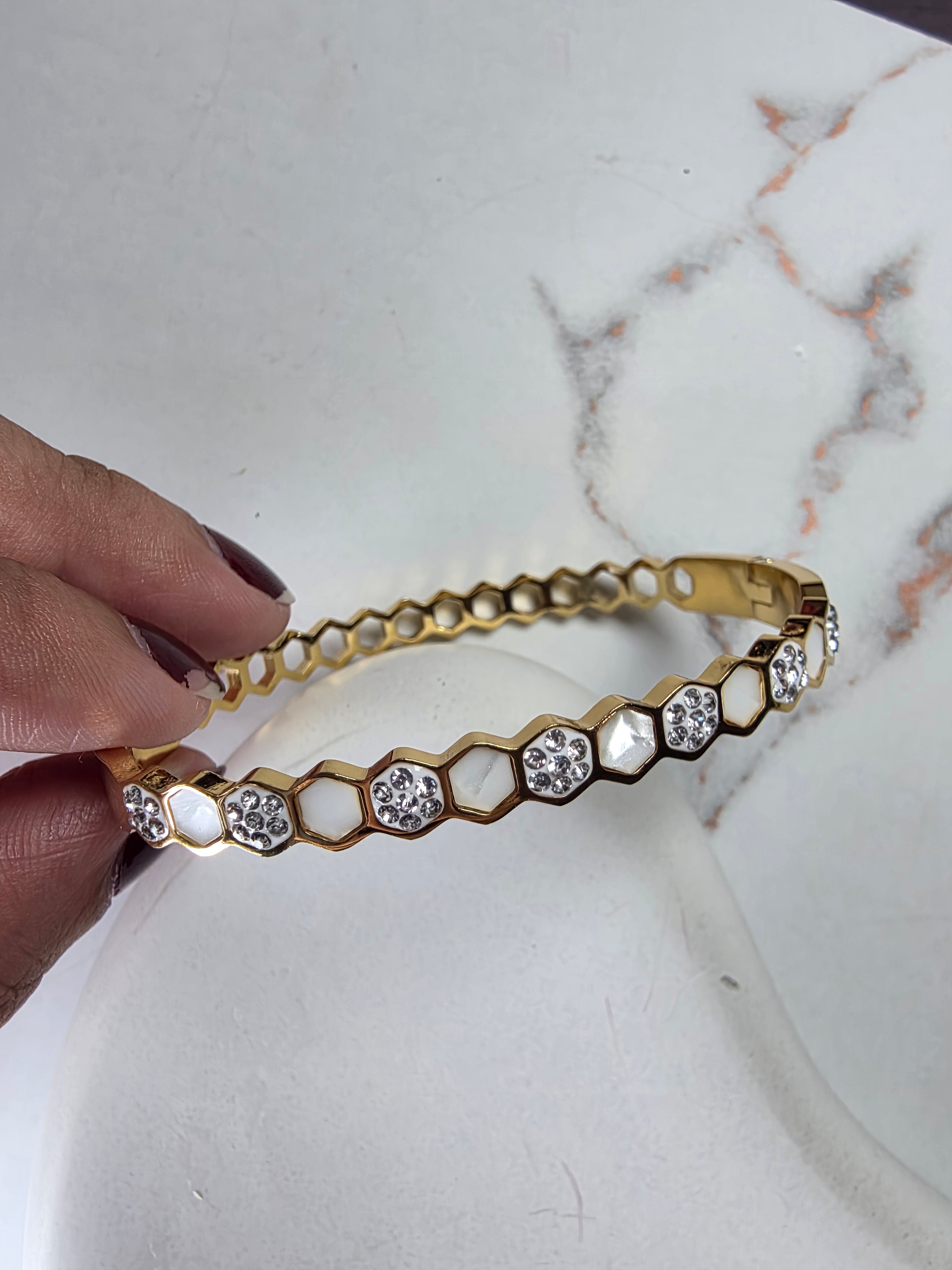 Honeycomb Sparkle Bracelet